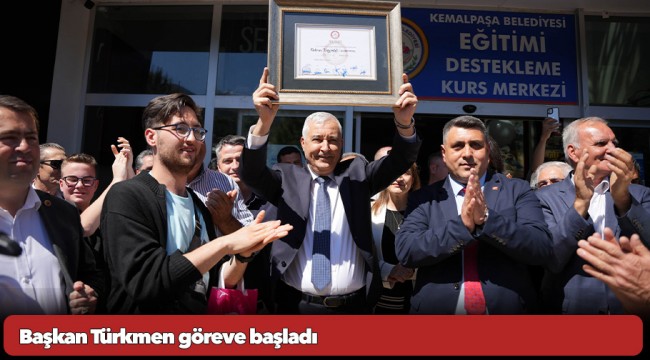 Başkan Türkmen göreve başladı