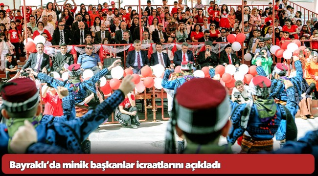 Bayraklı’da minik başkanlar icraatlarını açıkladı