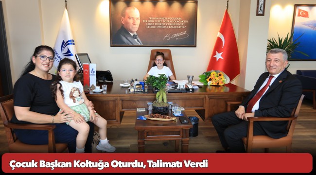 Çocuk Başkan Koltuğa Oturdu, Talimatı Verdi