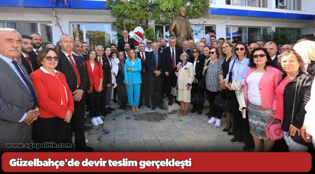 Güzelbahçe'de devir teslim gerçekleşti