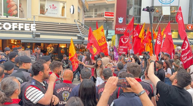İZMİR&#039;DE VAN PROTESTOSU: 6 KİŞİ GÖZALTINA ALINDI