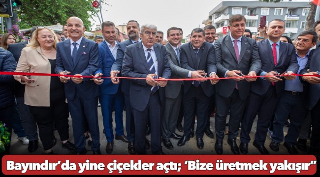 İzmir’in geleneksel festivaliyle Bayındır’da yine çiçekler açtı