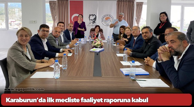 Karaburun’da ilk mecliste faaliyet raporuna kabul