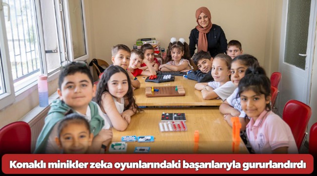 Konaklı minikler zeka oyunlarındaki başarılarıyla gururlandırdı