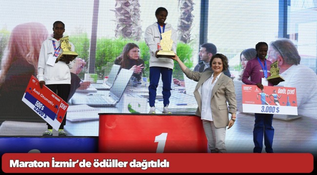 Maraton İzmir’de ödüller dağıtıldı