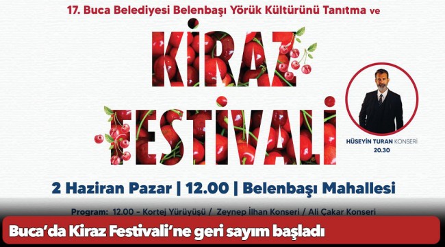 Buca’da Kiraz Festivali’ne geri sayım başladı