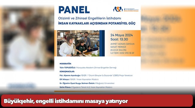 Büyükşehir, engelli istihdamını masaya yatırıyor