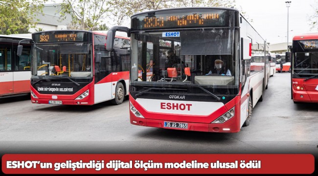 ESHOT’un geliştirdiği dijital ölçüm modeline ulusal ödül