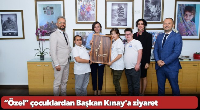 “Özel” çocuklardan Başkan Kınay'a ziyaret
