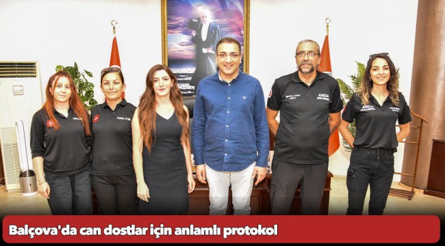 Balçova'da can dostlar için anlamlı protokol
