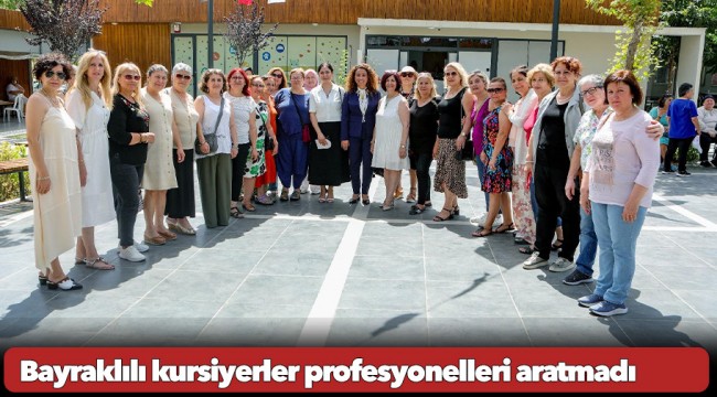 Bayraklılı kursiyerler profesyonelleri aratmadı