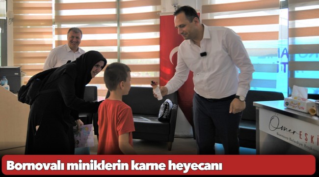 Bornovalı miniklerin karne heyecanı