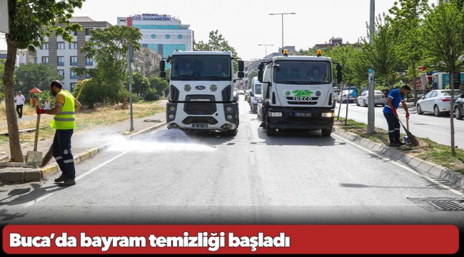 Buca’da bayram temizliği başladı