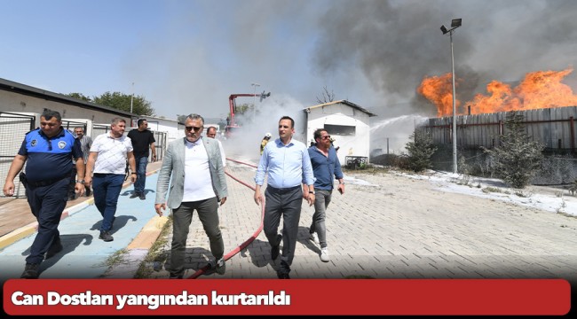 Can Dostları yangından kurtarıldı