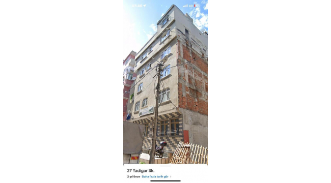 İstanbul Bahçelievler'de 7 katlı bina kısmen çöktü