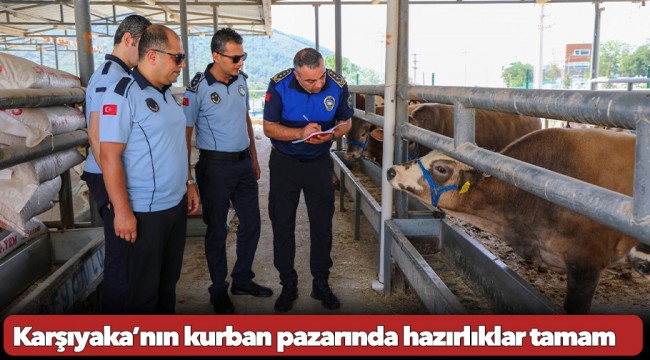 Karşıyaka’nın kurban pazarında hazırlıklar tamam