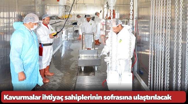 Kavurmalar ihtiyaç sahiplerinin sofrasına ulaştırılacak