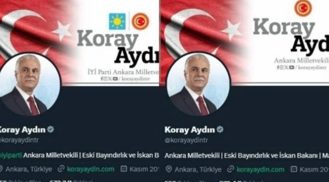 Koray Aydın, İYİ Parti&#039;yi sildi