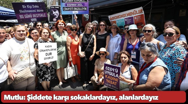 Mutlu: Şiddete karşı sokaklardayız, alanlardayız