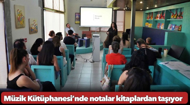 Müzik Kütüphanesi’nde notalar kitaplardan taşıyor
