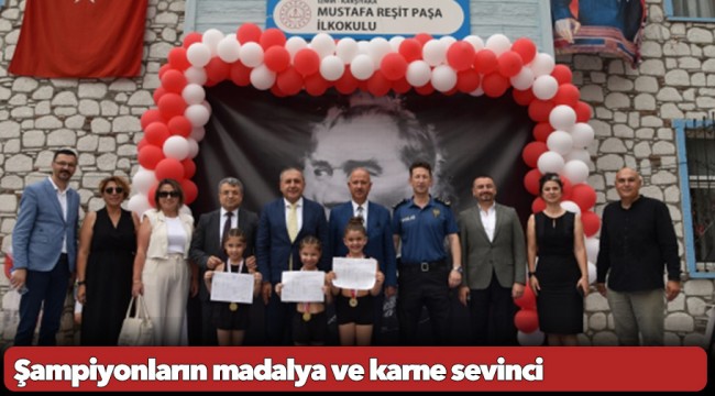 Şampiyonların madalya ve karne sevinci