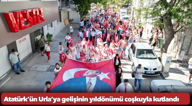 Atatürk’ün Urla’ya gelişinin yıldönümü coşkuyla kutlandı