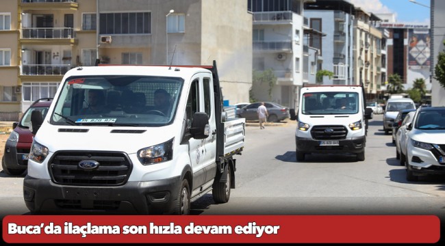 Buca’da ilaçlama son hızla devam ediyor