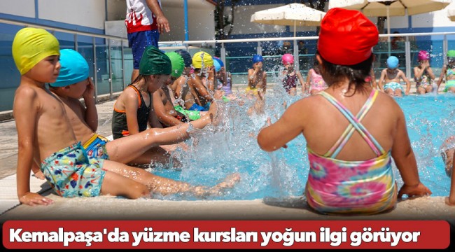 Kemalpaşa'da yüzme kursları yoğun ilgi görüyor