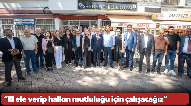 Başkan Mutlu’dan Şaphane mesaisi  “El ele verip halkın mutluluğu için çalışacağız”