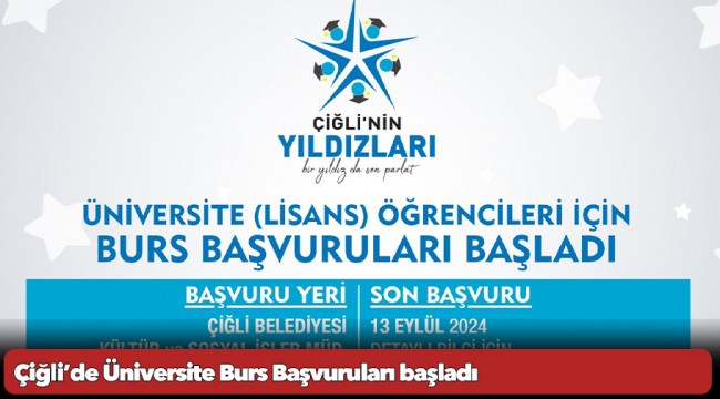 Çiğli’de Üniversite Burs Başvuruları başladı