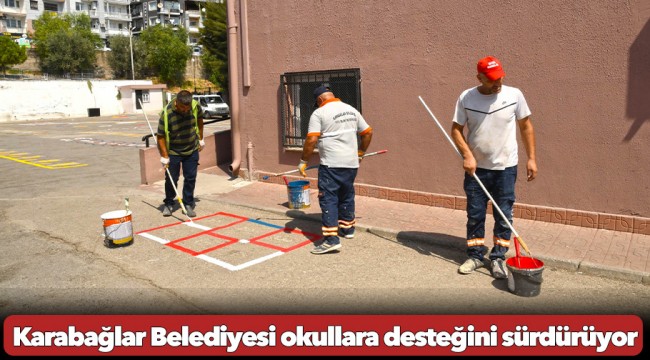 Karabağlar Belediyesi okullara desteğini sürdürüyor