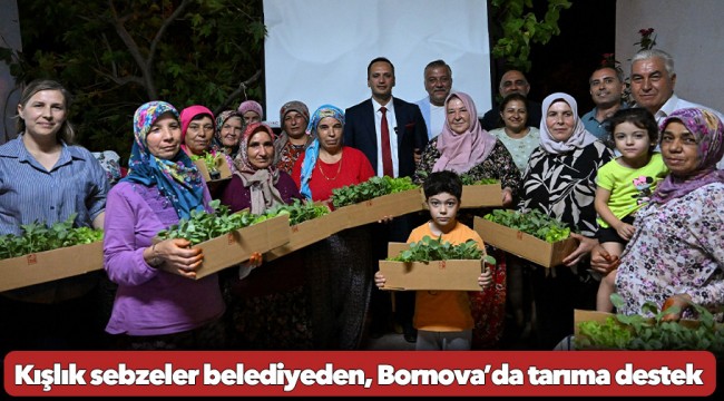 Kışlık sebzeler belediyeden, Bornova’da tarıma destek