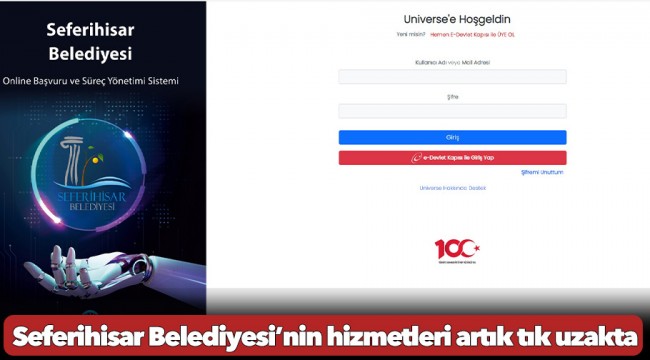Seferihisar Belediyesi’nin hizmetleri artık tık uzakta