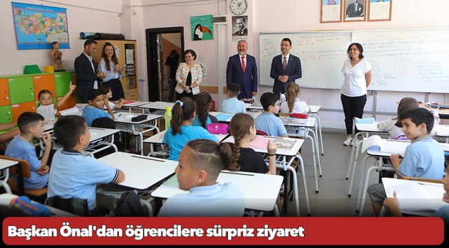 Başkan Önal'dan öğrencilere sürpriz ziyaret