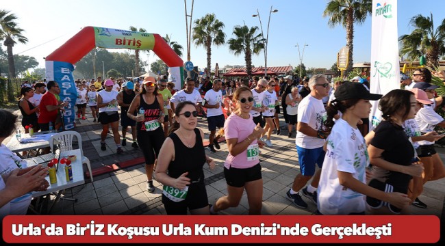 Urla&#039;da Bir&#039;İZ Koşusu Urla Kum Denizi’nde Gerçekleşti