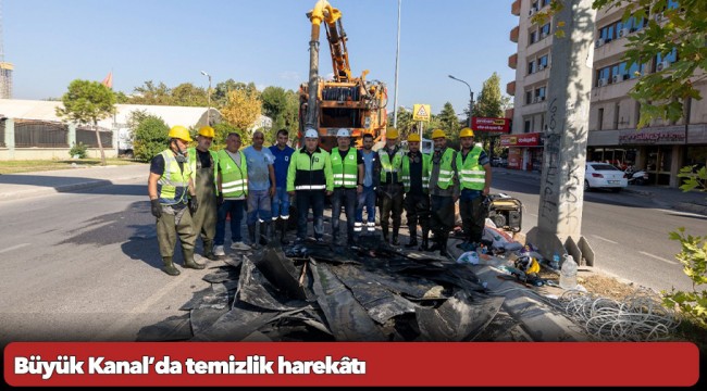 Büyük Kanal’da temizlik harekâtı