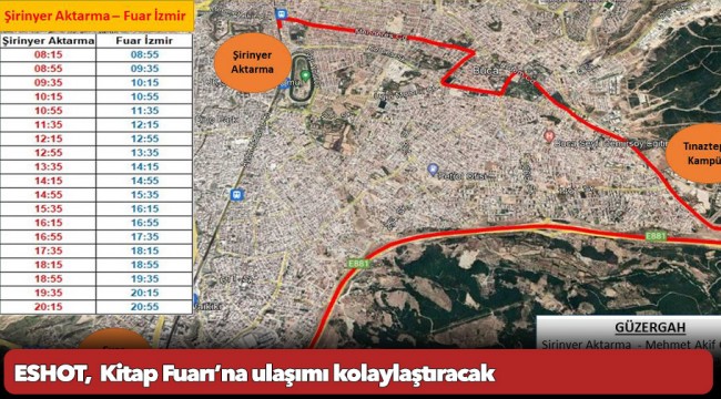 ESHOT,  Kitap Fuarı’na ulaşımı kolaylaştıracak