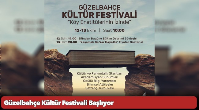 Güzelbahçe Kültür Festivali Başlıyor