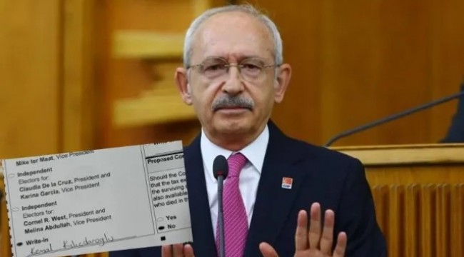 ABD seçimlerinde Kemal Kılıçdaroğlu&#039;na oy çıktı: Sosyal medya karıştı