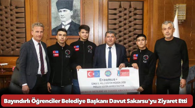 Bayındırlı Öğrenciler Belediye Başkanı Davut Sakarsu&#039;yu Ziyaret Etti