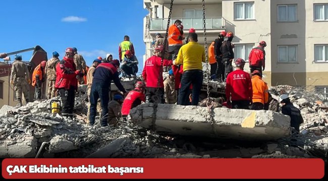 ÇAK Ekibinin tatbikat başarısı