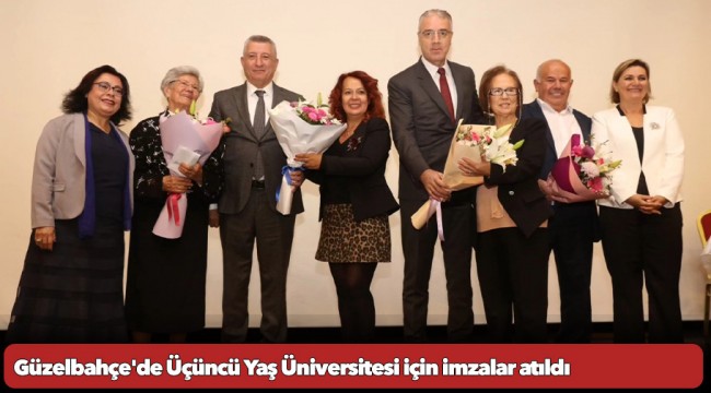 Güzelbahçe&#039;de Üçüncü Yaş Üniversitesi için imzalar atıldı