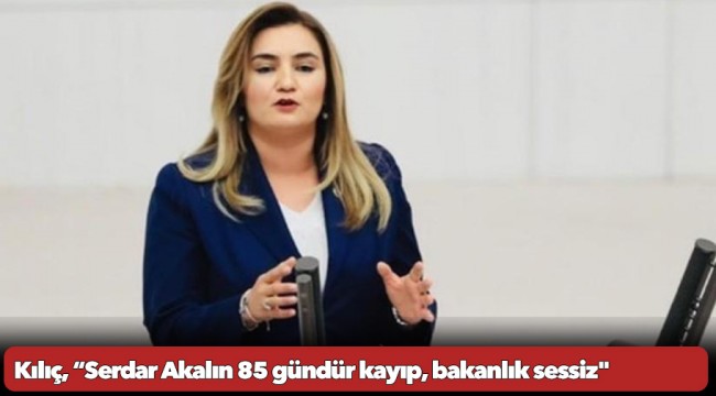 Kılıç, “Serdar Akalın 85 gündür kayıp, bakanlık sessiz"