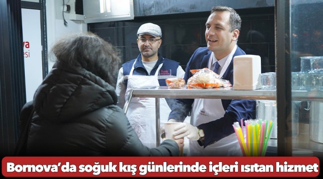Bornova’da soğuk kış günlerinde içleri ısıtan hizmet