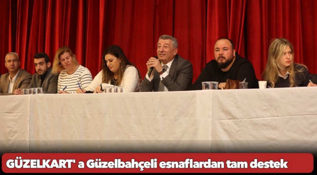 GÜZELKART&#039; a Güzelbahçeli esnaflardan tam destek