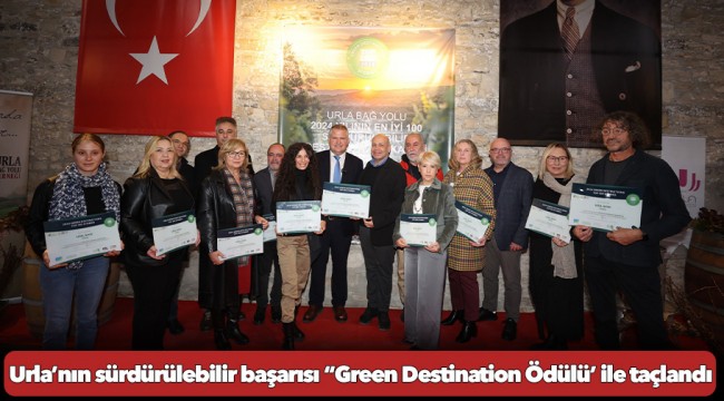 Urla’nın sürdürülebilir başarısı ‘Green Destination Ödülü’ ile taçlandı