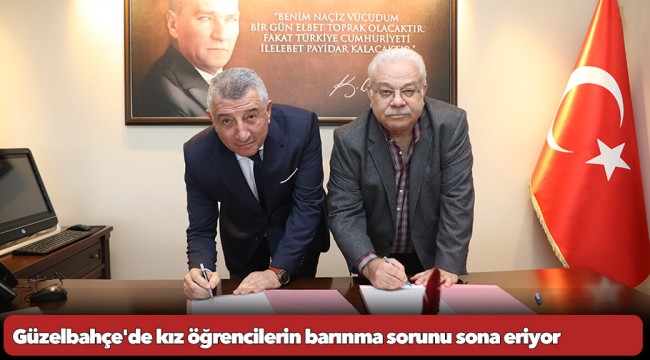 Güzelbahçe&#039;de kız öğrencilerin barınma sorunu sona eriyor