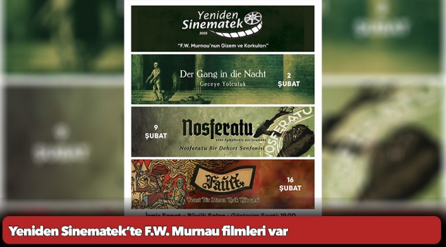 Yeniden Sinematek’te F.W. Murnau filmleri var