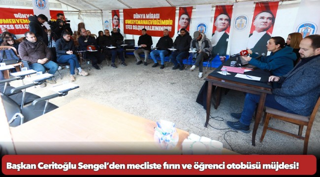 Başkan Ceritoğlu Sengel’den mecliste fırın ve öğrenci otobüsü müjdesi!