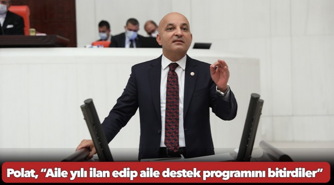Polat, “Aile yılı ilan edip aile destek programını bitirdiler”